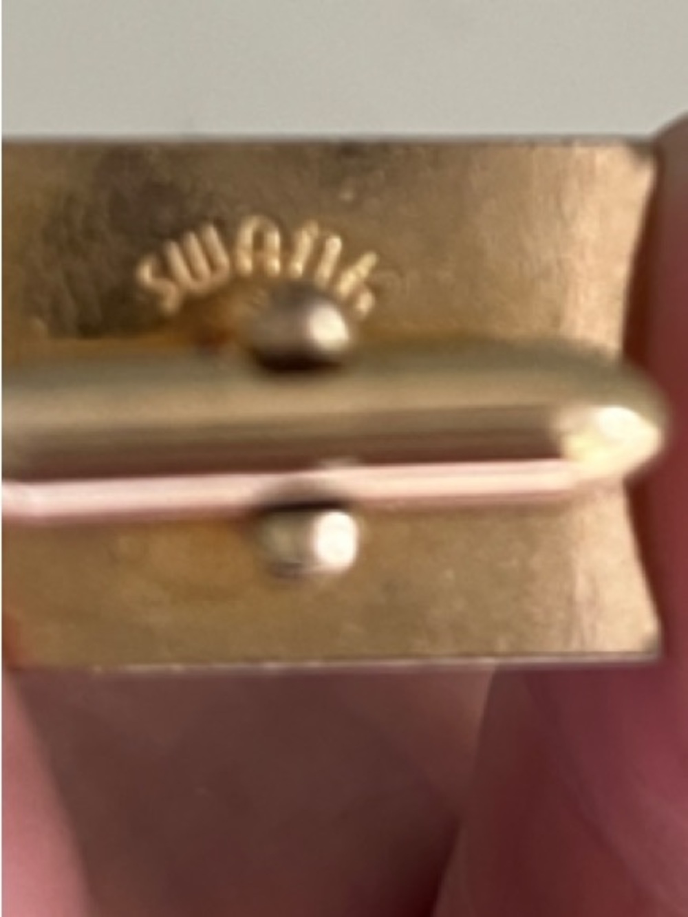 SWANK Gold-Tone Rectangular Cuff Links - Picture 7 of 7